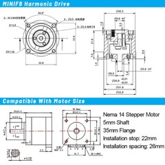 Micro Harmonic Drive Reducer Precision Harmonic Gearbox Robot Arm Cam Divider
