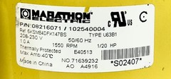 Marathon 8216071 Fan Motor (Coldzone, Cold Storage, Russell – 71639232, GSW133)