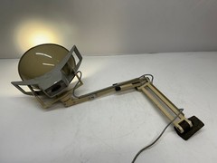 Vtg Burton 220 Industrial Medical Dental Wall Mount Exam Lamp Light Adjustable