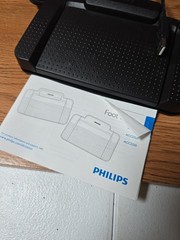 Philips ACC2330/00 USB Foot Control Professional Dictation 4 Pedal Ergonomic
