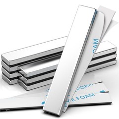 Strong Neodymium Bar Magnets 8 Pack 60x10x3mm Heavy Duty Adhesive Craft