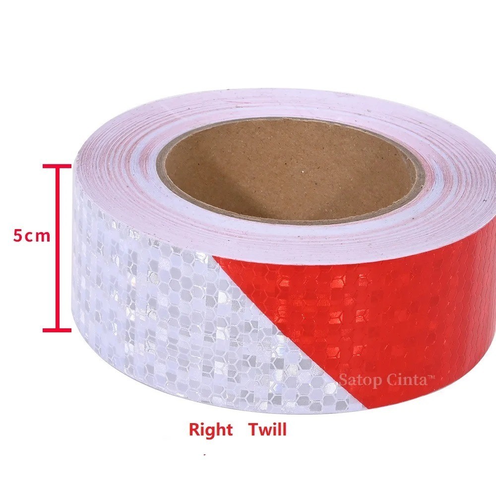 Conspicuity Tape DOT-C2 Approved Reflective Trailer Red White 5” 10’’x15’ 1 Roll