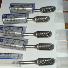 OSG TAP & DIE End Mills 802-5000 Made in USA 5 Pack High-Quality Precision Tools