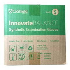 Small Blue Synthetic Examination Gloves – 1 000 Count Cases- 10 Boxes of 100 NEW