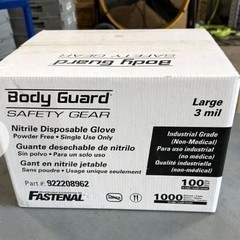 Case Of 1000 Large Nitrile Powder Free Gloves , Food Prep, Cleaning, Medical