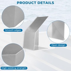 Alpha Rider Aluminum Side Console Switch Panel Mount for Boats Bracket Silver