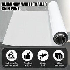 4×8 Aluminum Trailer Skin Blulu 0.032 White RV Siding