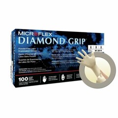Microflex MF-300 Diamond Grip XLarge Disposable Latex White Exam Gloves 1,000pk