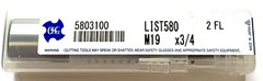 19.00mm 2 FLUTE SINGLE END COBALT END MILL – M19 x 3/4″ – OSG 5803100