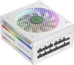 GAMEMAX 1050W ATX 3.0 PCIE 5.0 ARGB Smart 80+ Gold Power Supply UNIT (PSU) WHITE