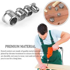 48 Pcs Metal Dowel Centering Pins for Woodworking – 1/4, 5/16, 3/8, 1/2 Inch Siz