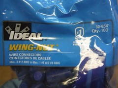 Bag Of Ideal Wing Nut Connectors Qty-100,#30-654 High Leverage Wing Twist*NDR10U