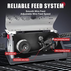 MIG Welder 140Amp, Flux Core MIG Welder/Stick 2 in 1 Welding Machine, Welder Mac