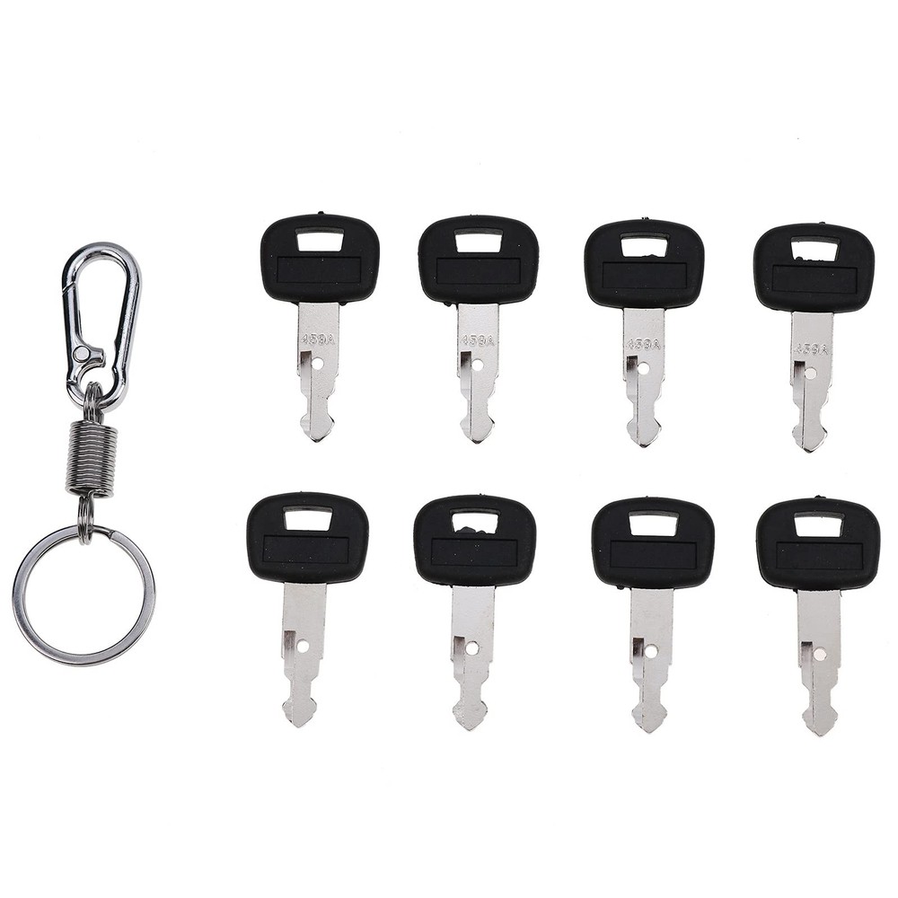 8X Ignition Keys with Key Chain #459A RC411-53933 RC461-53930 for Kubota Mini…