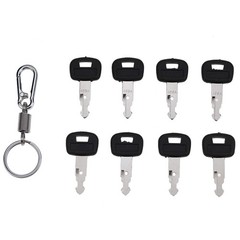8X Ignition Keys with Key Chain #459A RC411-53933 RC461-53930 for Kubota Mini…