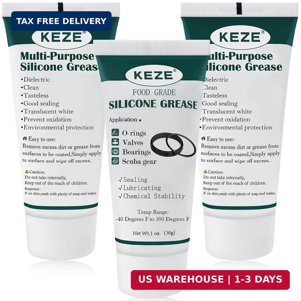 KEZE Silicone Grease Waterproof Food Grade Silicone Sealant Lubricant for Plumbe