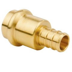 12 Pack 1/2 Press Propress x 1/2 PEX Adapter Crimp Fittings Brass Coupling