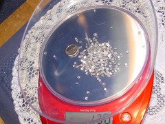11 Grams Jewelry Manufacturing 60/40 Silver Solder Chips 1/8 Inch Square & Bits