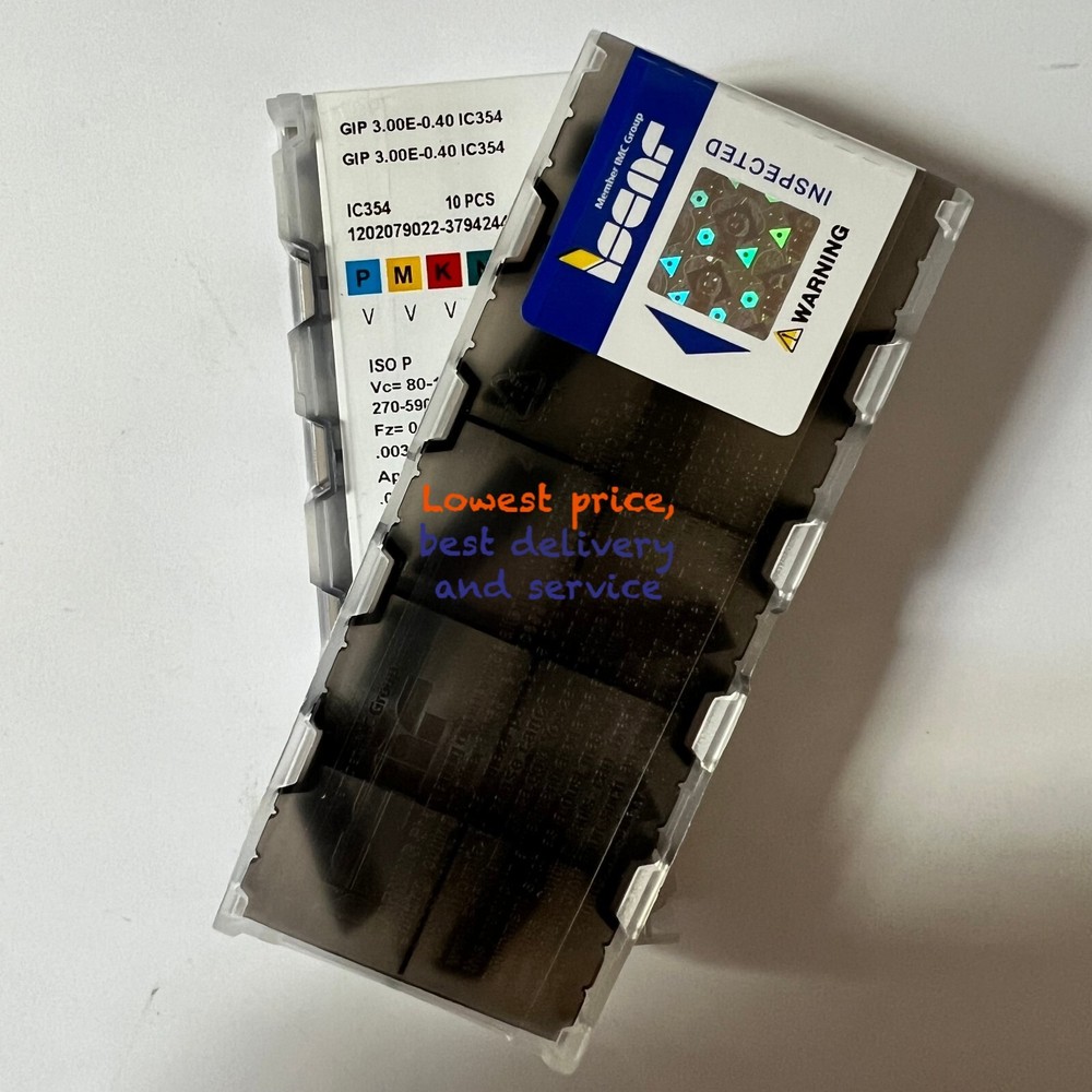 10pcs Iscar GIP 3.00E-0.40 IC8250 Grooving Turning & Parting GIP Carbide Inserts