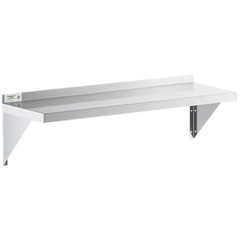 12″W x 48″L Stainless Steel Heavy Duty Kitchen Overshelf Solid Wall Mount Shelf