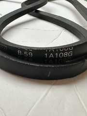 Lot of 2 B59 1A108G Industrial V-Belts Drive Belts Made in Indonesia