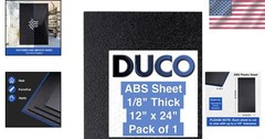 Versatile 12″ x 24″ ABS Plastic Sheet – Textured & Matte Finish for DIY Projects