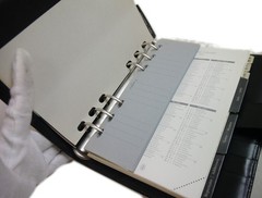 Authentic Cartier Pasha notebook cover Leather #8965