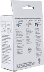 Gardner Bender MPS-2100 Cable Boss Staple, ⅜ Inch., Secures: Coax: RG-6, Voice/D