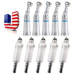 1-5 Dental Low Speed Push 1:1 Contra Angle Handpiece /Air Motor E-type 2/4H SA