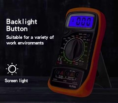 Digital Multimeter AC DC Voltmeter Ammeter Ohmmeter Volt Tester Meter XL830L USA