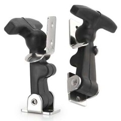 2Pcs Flexible Hood Hasp Rubber Draw T Handle Latch Stainless Steel Hardware Tool