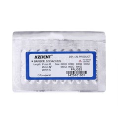 10Pcs/Pack AZDENT Dental Barbed Broaches Root Canal Files Endodontics Use 25mm