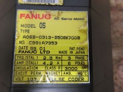 FANUC AC SERVO MOTOR MODEL OS A06B-0313-B506#7008 C991A7353 99.01