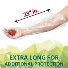 Food Handling Elbow Length Poly Gloves (Pack of 2000)