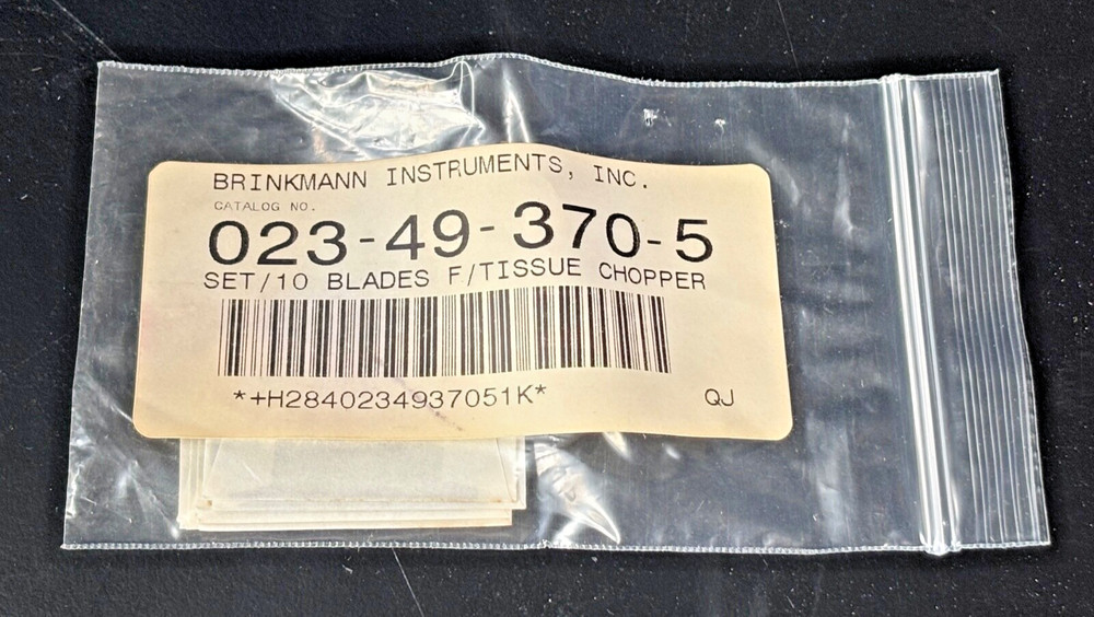 10 new Brinkmann 023-49-370-5 Vibratome Microtome Knife Blades F, Tissue Chopper
