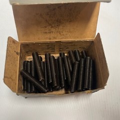 Vintage-New UNBRAKO Socket Set Screws 1/2-13 X 2 1/2 SPS knurled Cup Pt. Box 50