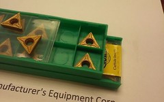 20pcs TCMT3(2.5)1 Tin coated carbide inserts for 1/2″ & up index tool bits-new
