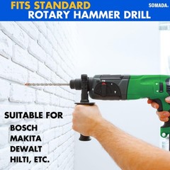 SOMADA 1/4-Inch x 6-Inch SDS Plus Drill Set of 10 Pcs SDS-Plus Rotary Hammer …