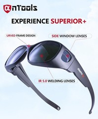 IR 5.0 Welding Glasses, Wrap-around Welding Goggles, Anti-scratch Welding Len…