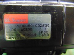 9 Pcs Bulk Sanyo Denki AC ServoMotor BL Super P5 100W 200 Volt AC 3,000 RPM IP55