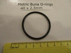 40mm ID x 45mm OD x 2.5mm thick O-ring. Buna-70. Quan 1.