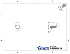 3/8-16 x 1″ Stainless Steel Bolts Hex Head Grade 18-8 Qty 250