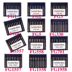 Dental Carbide Tungsten Steel Burs Crown Metal Cutting Drill Break Drills Bur
