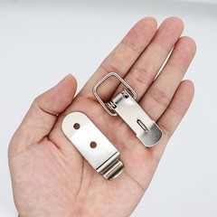 8 Pcs Stainless Steel 90 Degree Spring Toggle Lock with Clasp Buckle Latch