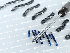 Claviclë S Safety Locking Anatomical Plates 5-9 Hole & LCP Screws 41 Pcs Set Ti