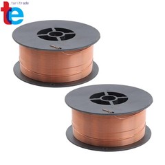 2 Pcs ER70S-6 .030 Inch (0.8 mm) Mild Steel MIG Welding Wire 2-lb Roll