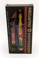 MEGAPRO 6-in-1 Insulated Multi-bit Screwdriver | VDE Certified | 1000V Pro