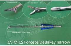 MIS DeBakey Forceps Straight | 1.5mm Tip, 5mm Shaft, 17cm Working Length