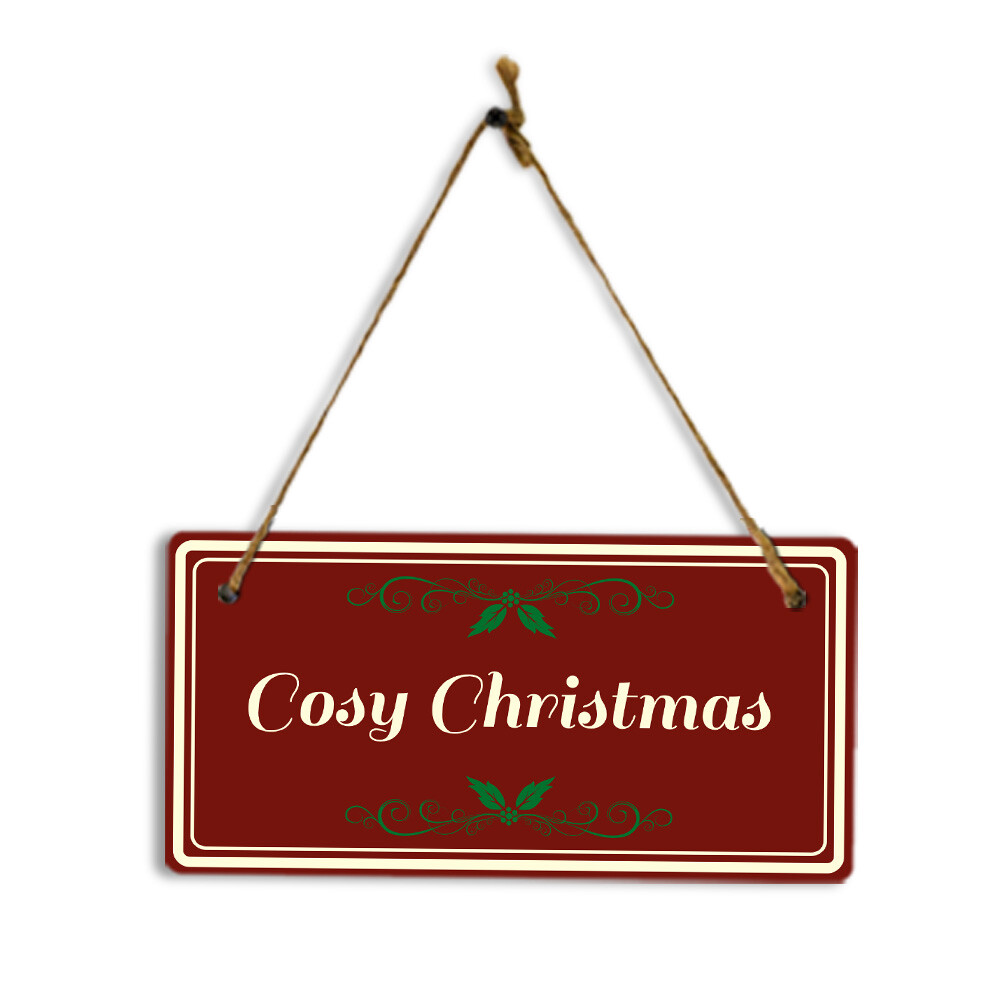 Christmas Home Decor 5×10 Hanging Plus Wall or Door Sign