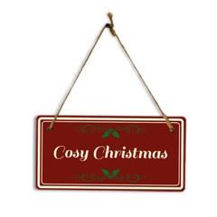Christmas Home Decor 5×10 Hanging Plus Wall or Door Sign